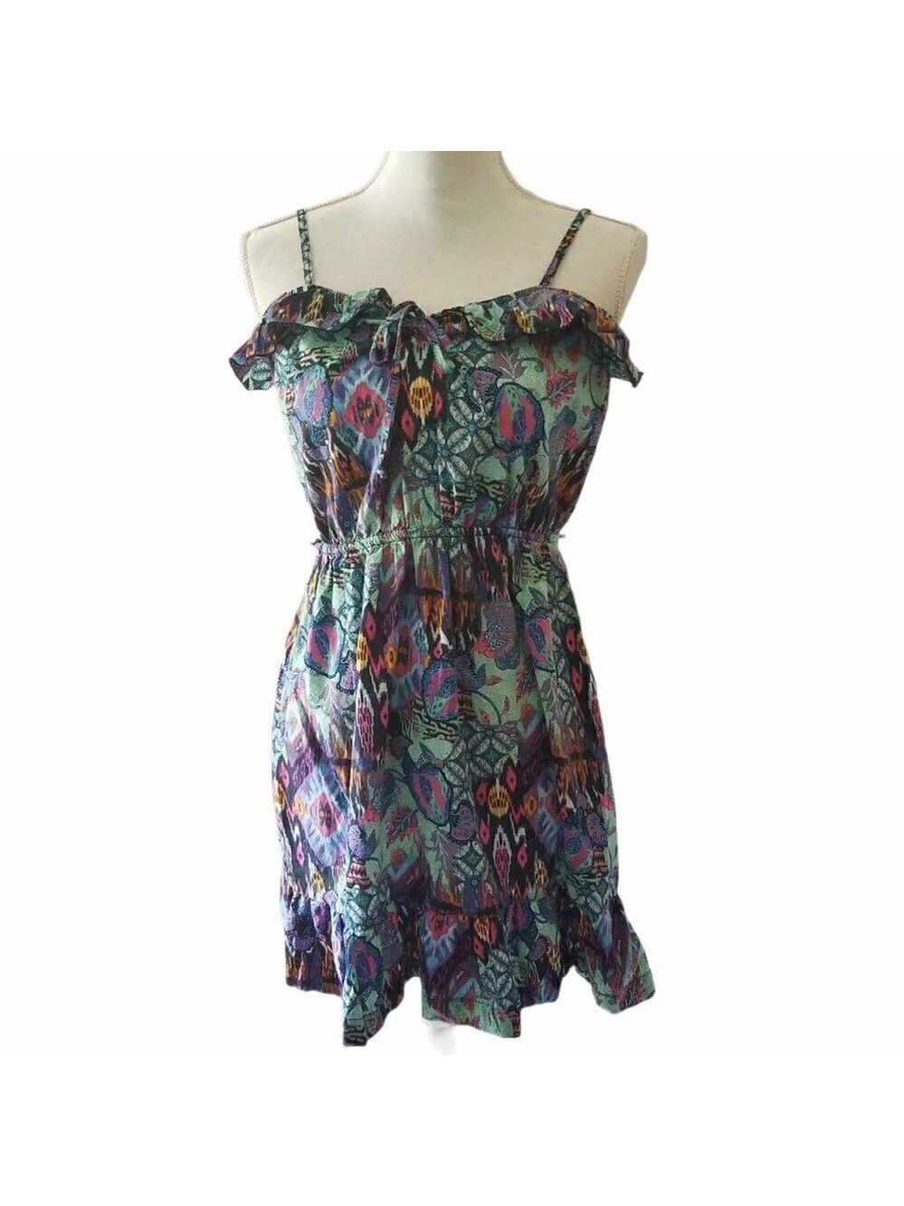 Op Ocean Pacific Dress Spaghetti Straps Juniors L 11 / 13 Pool Side Fashion